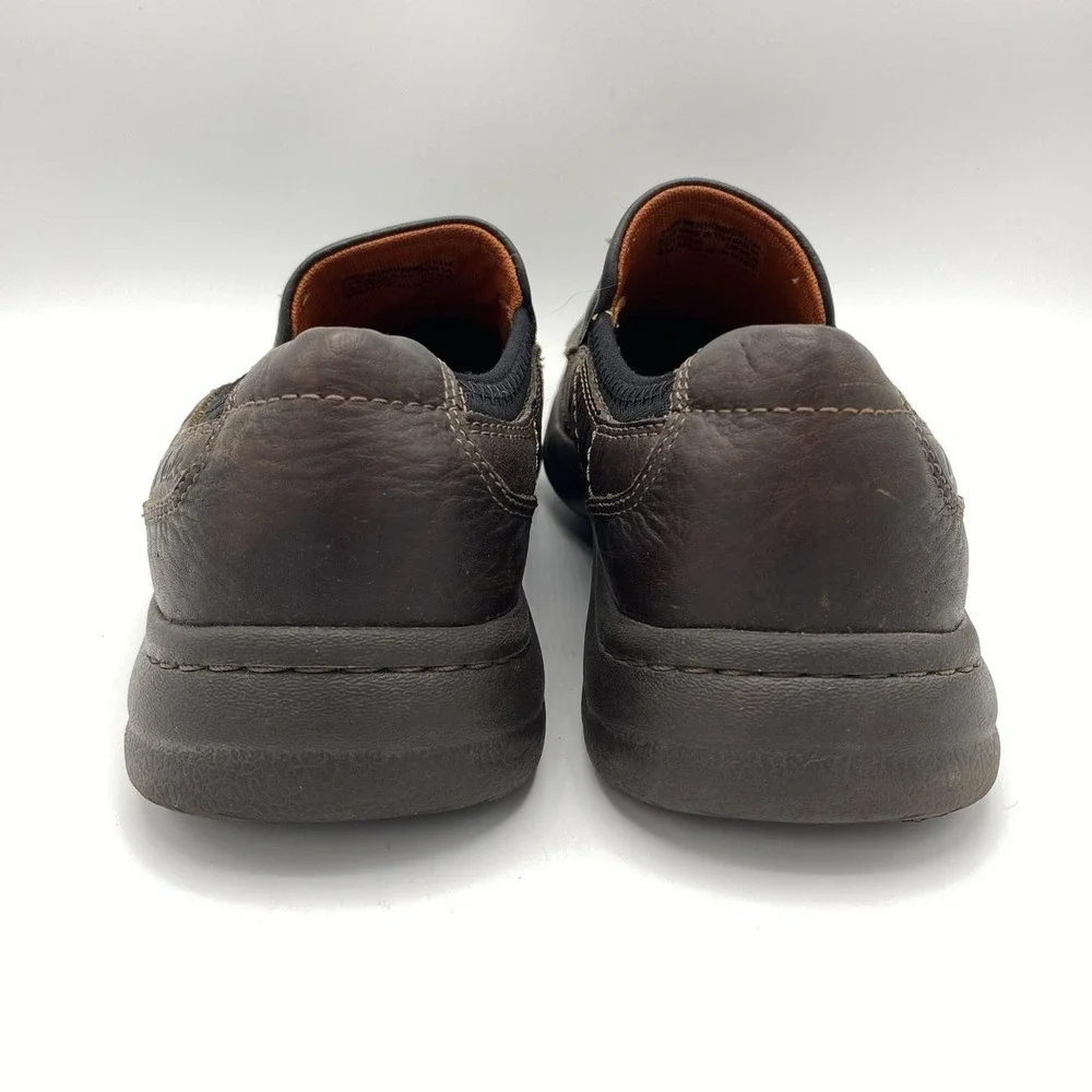 Clarks Men 11M Loafers Brown Leather Slip On Collection Casual Shoes 01950